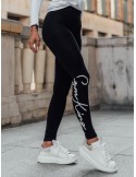 Baumwoll-Leggings mit Aufschrift, schwarz 22800 – Online-Shop – Boutique